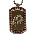 Washington Redskins Dog Fan Tag Necklace Team Colored Swarovski Crystals