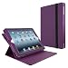 MiniSuit Apple iPad 2 | The New iPad | 3rd Gen Smart Cover PU Leather Rotating Jacket Case Stand (Purple)