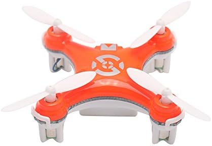 AKBOK CX-10 Mini Wifi FPV 6-Axis LED Light Drone With 3 Flight Speed Mode For Kids Teens Orange