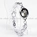 Hello Kitty Girls Round Watch Wristwatch Silver