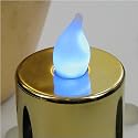 FL-1528 | Professional Quality LED Gold Shiny Tea Light Battery Candle, A safe and effective way of dressing tables for any event
