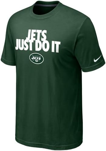 New York Jets Nike Just Do It Green Logo T-Shirt - Men's Medium