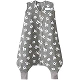 HALO SleepSack Early Walker Micro Fleece Wearable Blanket, Gray Pooch, Large