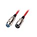 LINDY 10m XLR Cable - Male to Female Red