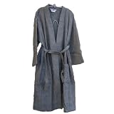 100% Turkish Cotton Terry Bath Robe Gray Size S-m by D&M