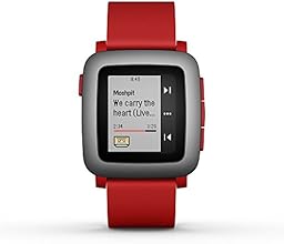 pebble Time Smartwatch Red