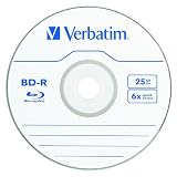Verbatim 97238 25 GB 6x Blu-ray Single Layer Recordable Disc BD-R, 10-Disc Spindle