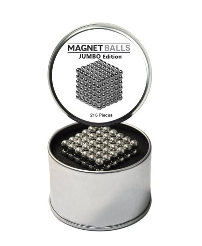 Magnet Balls Jumbo Edition - Bigger. Better. Stronger. 216pc 6mm Jumbo Magnets in Collector's Tin