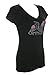 Women's It's My Birthday Rhinestone Bling T-Shirts Black