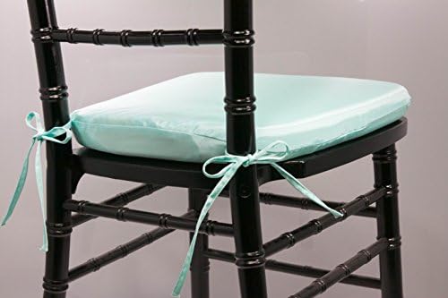 Aqua Bengaline Chiavari Cushion w/ Ties by VF
