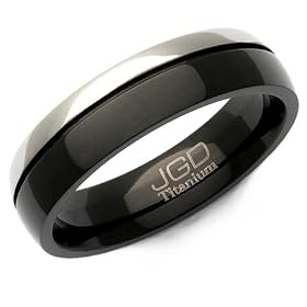 Mens Titanium Rings 41GLV9aHA%2BL. SL500 AA280 Mens Titanium Rings : JGD 6mm Ring