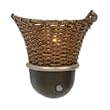 Incandescent Decorative Rattan Night Light / 7 Watts / Dusk to Dawn Sensor Night Light