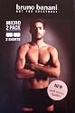 Bruno Banani Herren Short 2er Pack Micro Schwarz