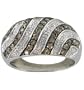 Ring 14K White Gold With Brown and White Diamonds XSR-H-RHIN2444-27B1