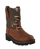 ARIAT Gem Baby Knight FatBaby Western Riding Cowboy Boots 7 Womens Red Earth Patchwork Smoke