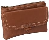 Fossil Womens Leather Coin Purse - Everyday Key Coin Purse (Color: Cognac)