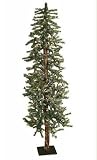 6′ Pre-Lit Snowy Flocked Alpine Artificial Christmas Tree – Multi Lights
