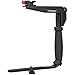 Stroboframe Quick Flip Rotating 350 Flash Bracket + Off-Camera Cord for Canon EOS 6D, 70D, 7D, 5DS, 5D Mark II III Rebel T5, T5i, T6i, T6s, SL1