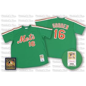 New York Mets Authentic 1985 Dwight Gooden St. Patrick's Day Jersey by Mitchell & Ness