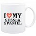 Mug White " I LOVE Sussex Spaniel " Dogs