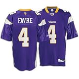 Brett Favre Jersey: Reebok Purple Replica #4 Minnesota Vikings Jersey - Large