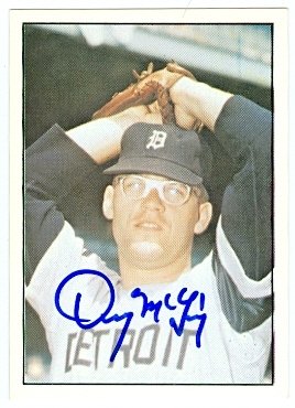 Denny McLain Autographed/Hand Signed baseball card (Detroit Tigers) 1978 TCMA #210