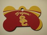 NCAA USC Trojans College Sports Team Large Bone ID Tag