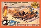 12 X 18 Stretched Canvas Poster Ben Hur Chariot Races: Sells Brothers' Enormous United Shows