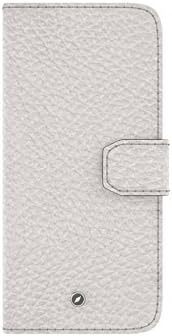 Genuine Leather Flip Case made for Apple iPhone 6 / 6s by GILBANO. Ultra-Slim Leather Wallet with magnetic closure, 3 credit-card and 1 Nano-SIM card slot - CLYDESDALE (white)