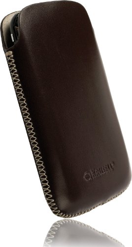 Krusell Dons&ouml; Leder Etui Tasche f&uuml;r HTC Desire S braun