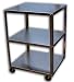 41GLmF12BYL. SL75  InterMetro Stainless Steel Commercial Utility Cart with 2 Shelves 18x36
