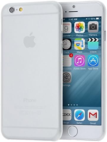 Iphone 6 Plus Case, Wosterinc® 0.3mm Ultra Thin Clear Rubber Soft TPU Matte Case Cover for Apple Iphone 6 Plus 5.5" (White)