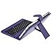 Faux Leather Case with Standard USB Keyboard for 7-Inch Android Tablet PC-Purple