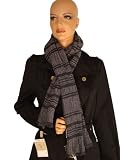 Authentic Burberry Charcoal Silver Shimmer Scarf