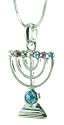 Jewish Menorah Pendant