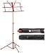 JSI Red Student Music Stand with Carry Bag
