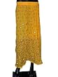 Tribal Skirts-yellow Zari Print Belly Dance Dcrapechic India Skirt Boho