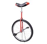 Aosom Deluxe 24″ Wheel Unicycle – Red Frame w/ Stand