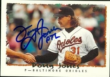 Doug Jones Autographed/Hand Signed Baseball Card (Baltimore Orioles) 1995 Topps #113T