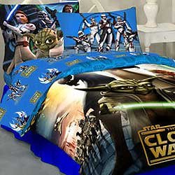Star Wars Clone Bedding Set - Storm Troopers Comforter Sheets - Twin Bed