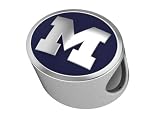 Michigan Wolverines Collegiate Bead Fits Most Pandora Style Bracelets Including Pandora, Chamilia, Zable and More. Highest Quality Bead Available and in Stock for Immediate Shipping. Officially Licensed