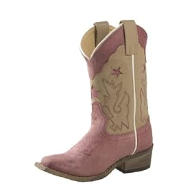 Double-H Boots Dk Pink Kds Sqrtoe Bt - 9D