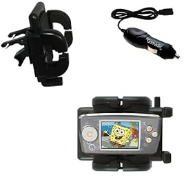 Nickelodean Spongebob Squarepants Multimedia Player Auto Vent Holder with Car Charger - Uses Gomadic TipExchange