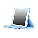 Apple iPad Mini Case / iPad Mini 2 case / iPad mini 3 Case - Thilon, 360 Degree Rotating Stand PU Leather Case Cover with Stand, Auto Sleep / Wake for iPad mini 1, 2, 3 case (Blue)