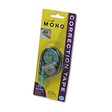 AMERICAN TOMBOW INC. / TOM68624 / Mono Correction Tape, Non-Refillable, 1/6 x 394, Blue Tape / Sold as 1 EA