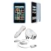 Apple iPod Touch 3G Accessories. Premium Accessory Kit for iPod Touch 3rd Generation: Blue Silicone Skin Case Cover Protection + USB Car Auto DC Charger + USB Travel Home AC Charger + USB Retractable Cable + Full body Screen Protector