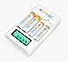 SunLabz® 4 Bay/Slot Smart Battery Charger for AA AAA NiCd NiHM Rechargeable Batteries