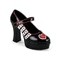 Women's Queen-55, -- Patent Leather Queen Of Hearts Platform, 4"
