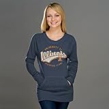 Illinois Fighting Illini Heather Navy Women's Swept Up Scoop Neck Sweatshirt