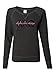 Alpha Chi Omega (AXO) | Licensed Greek Ladies' Wide Neck Fleece Sweatshirt